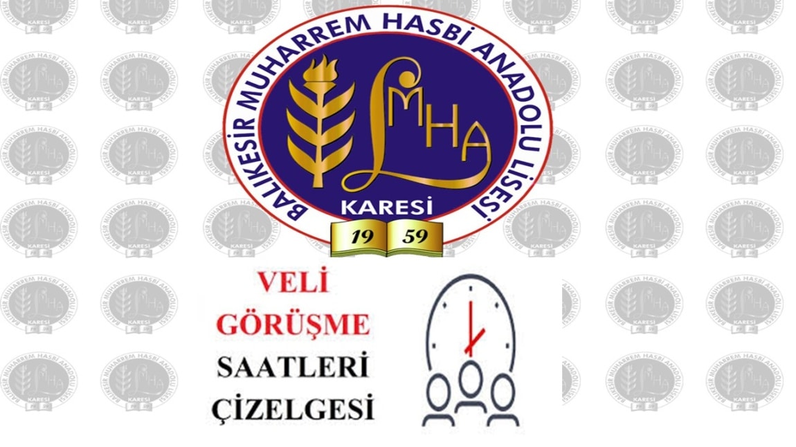 Veli Görüşme Saatleri Çizelgesi(GÜNCELLENDİ)